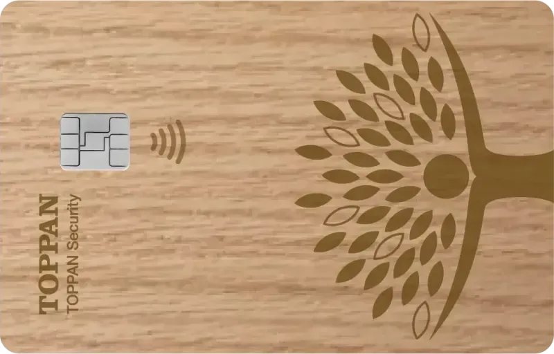 OxyWood Natural card design