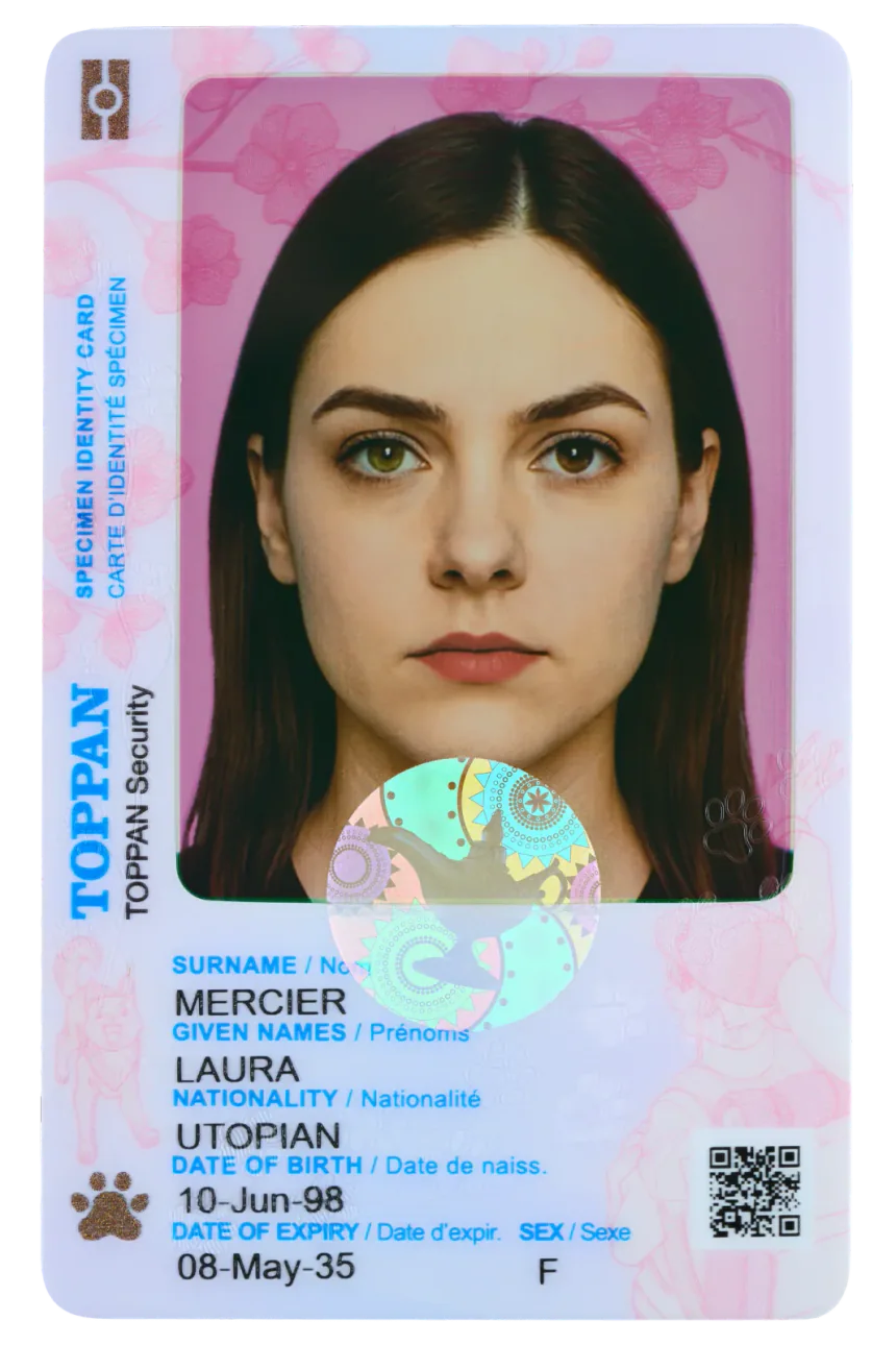 Detailed CHROMA color portrait specimen
