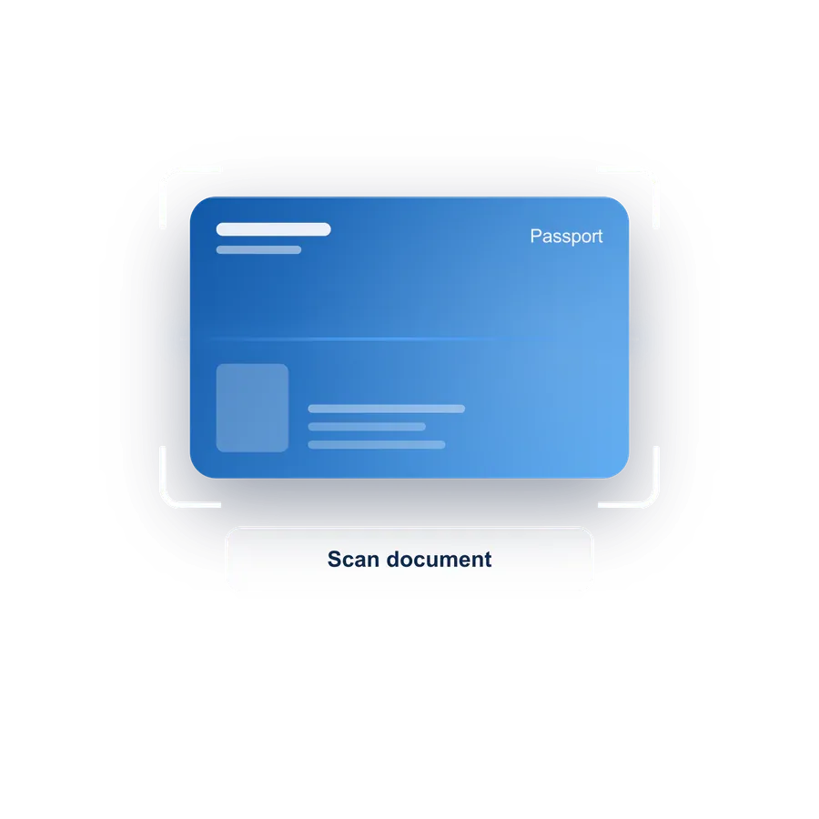 Digital know-your-customer identity screening interface