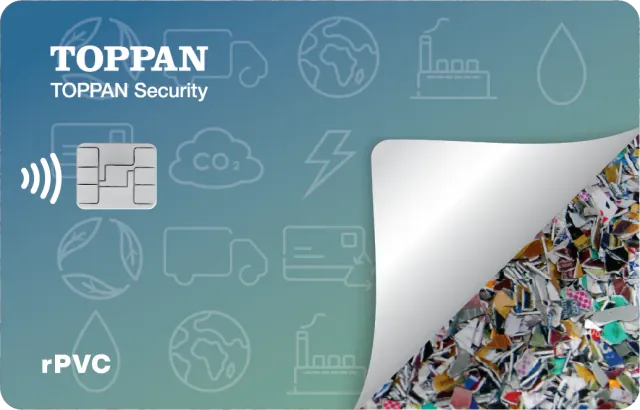 TOPPAN Security recycled PVC payment card