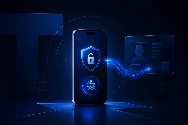 Secure mobile device linked to a verified digital identity